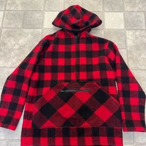 Asbell wool pull over buffalo plaid size medium